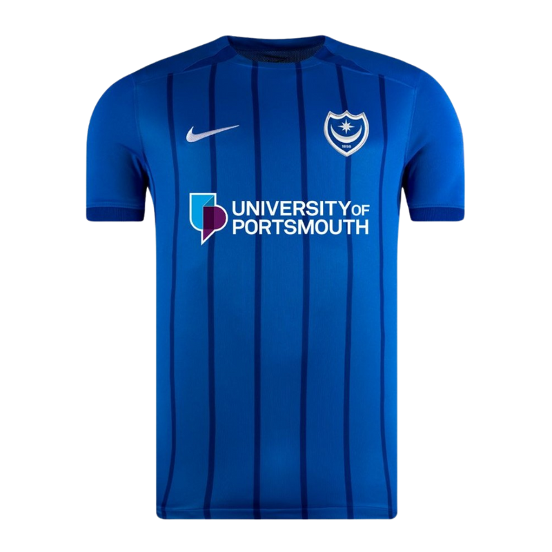 Portsmouth 2024/2025 - Camiseta de local Portsmouth - Diseño fresco - Herencia del club - Estética moderna - Championship - Fútbol - Equipamiento deportivo - Temporada - Identidad - Tradición - Modernidad.