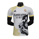Real Madrid-Camiseta-Edición Especial-24-25-Hombre-Jugador-Blanca-Fútbol-Equipación-Uniforme-Temporada-Clásico-Deportivo-Calidad-Estilo