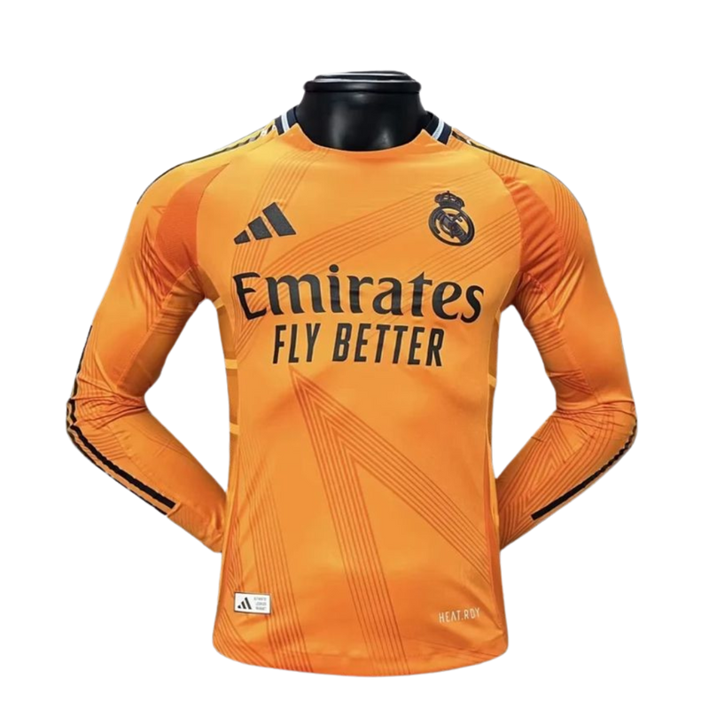 Real Madrid II 24/25 naranja hombre manga larga versión jugador - Real Madrid - 24/25 - Naranja - Hombre - Manga larga - Versión jugador - Fútbol - Equipamiento deportivo - Estilo.
