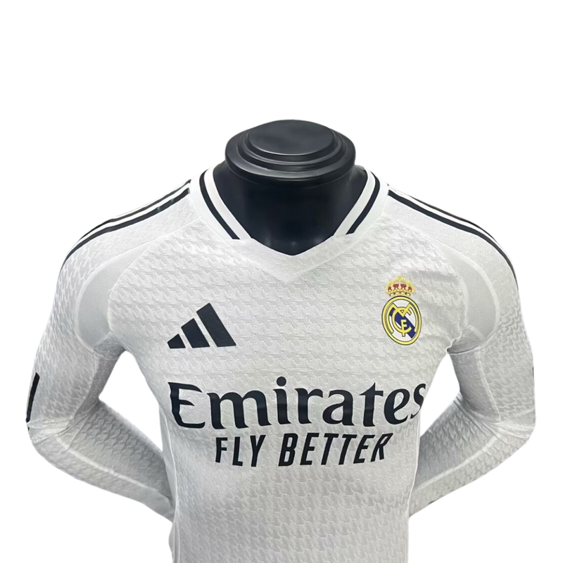 Real Madrid I 24/25 hombre manga larga versión jugador - Real Madrid - 24/25 - Hombre - Manga larga - Versión jugador - Fútbol - Equipamiento deportivo - Estilo.