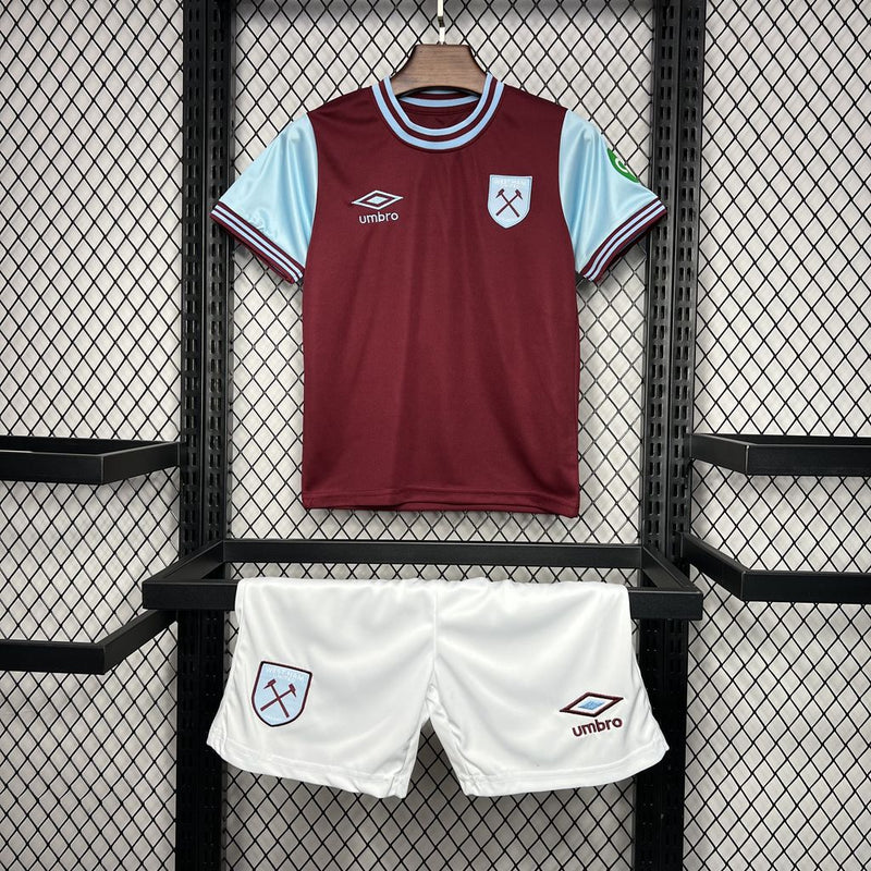 West Ham I 24/25 conjunto infantil vino - West Ham - 24/25 - Conjunto infantil - Vino - Fútbol - Equipamiento deportivo - Niños - Estilo