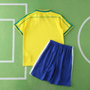 CAMISETA BRASIL I 1998 EQUIPACIÓN PARA NIÑOS (RETRO)