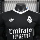 CAMISETA REAL MADRID NEGRA PORTERO 24/25 HOMBRE (VERSIÓN JUGADOR)