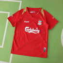 CAMISETA LIVERPOOL I 05/06 RETRO EQUIPACIÓN PARA NIÑOS